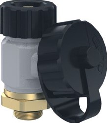 RAMINEX AFTAPPER PREMIUM / 1/4 BUI.DR. X 3/4 BUI.DR. / DN8 / HANDWIEL-EN SLEUTELBEDIENING / 360° DRAAIBARE UITLOOP 100006