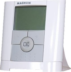 MAGNUM RF ADVANCED KLOKTHERMOSTAAT DIGITAAL DRAADLOOS PROGRAMMEERBAAR 8 AMPERE INCL. MAGNUM RF RECEIVER 838001