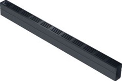 ACO SLIMLINE SLEUFGOOT INCL. DESIGNROOSTER 100CM T.B.V. TUINAFWATERING ZWART 19005
