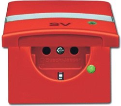 ABB BUSCH JAEGER WANDCONTACTDOOS RA TEKSTKD KV INBOUW IP44 A-W ORANJE 2CKA002064A0304