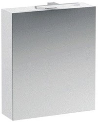 LAUFEN BASE SPIEGELKAST MET 1 DEUR MET LED VERLICHTING 60X70X18CM RECHTS GLANSWIT H4027521102611