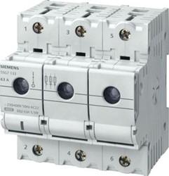 SIEMENS MINIZED-SWITCH DISCONNECTOR FOR NEOZED FUSE LINKS D02 3-POLE DRAW-OUT ASSEMBLY 5SG7133