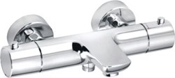 KLUDI OBJEKTA BADMENGKRAAN THERMOSTATISCH WAND 158MM VOORSPRONG TEMPERATUURBLOKKERING MET OMSTELINRICHTING CHROOM 352010538