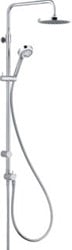 KLUDI LOGO DOUCHESYSTEEM DUAL ZONDER DOUCHEKRAAN MET A-QA HOOFDDOUCHE 20CM MET LOGO 3S HANDDOUCHE CHROOM 680910500