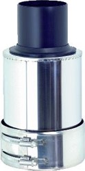 UBBINK ROLUX CONCENTRISCHE TOPSECTIE 110/160 MM VOOR PP/INOX VOOR BUITENWANDSYSTEEM 0120001