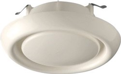 UBBINK AIR EXCELLENT VENTILATIEVENTIEL ROND KANAAL 125MM FRONT 165MM KUNSTSTOF 75M3/H TOEVOER AFVOER WIT RAL9010 0188053