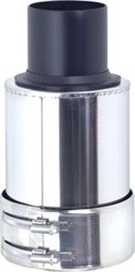 UBBINK ROLUX CONCENTRISCHE TOPSECTIE 60/100 MM VOOR PP/INOX VOOR BUITENWANDSYSTEEM 0704607