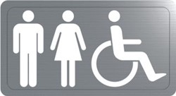 DELABIE MUURPICTOGRAM MINDERVAL. GEMENGD RVS 304 MAT (EX 0011380000) 510155S