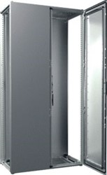RITTAL VX25 AANBOUWKAST MET 2 DEUREN VOOR EN MONTAGEPLAAT 1000X2000X500 MM BXHXD PLAATSTAAL RAL 7035  8005000