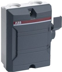 ABB LASTSCHEIDER IN KUNSTSTOF BEHUIZING ZIJBED-LICHT GRIJS-DONKER GRIJS 2P 25A-AC22-230V 2X2XM25- 2CMA142400R1000