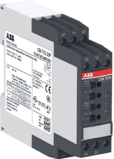 ABB CM-TCS TEMPERATUURBEWAKINGSRELAIS MEETBEREIK 0-200 GRADEN C SENSOR TYPE PT100 2W 24VAC-DC MET VEERDRUKKLEMAANSLUITING 1SVR740740R9300