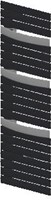 RADSON EVIA 600X1657 RECHTS ELEKTRISCHE DESIGNRADIATOR EVED0616REL