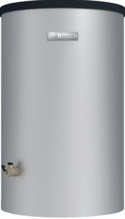 NEFIT-BOSCH BUFFERVAT 120L STAAND BOVEN-AANSLUITINGEN ZILVER 7735500777