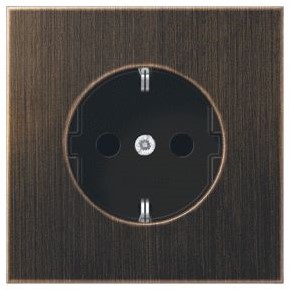 JUNG LS RANGE 1-VOUDIGE WANDCONTACTDOOS MET RANDAARDE KINDERBEVEILIGING