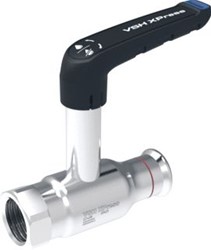 VSH XPRESS STAALVERZINKTE FULLFLOW KOGELKRAAN MET VERLENGDE SPINDEL FF 15XG1/2 DN10 1010001011