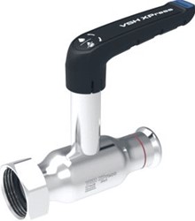 VSH XPRESS STAALVERZINKTE FULLFLOW KOGELKRAAN MET WARTEL EN VERLENGDE FF 15XG3/4 DN10 1010001411