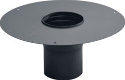 NEDCO RGA ZWART STAAL A130 MM AFDEKPLAAT + NISBUS 20 CM