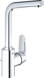 GROHE EURODISC COSMOPOLITAN WASTAFELMENGKRAAN L-SIZE TREKWASTE EENGREEPS 1-GATS 291MM HOOGTE 143MM UITLOOP DRAAIBAAR CHROOM 23054003