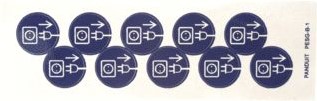 PANDUIT VEILHEIDPICTO PESG-B-1
