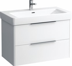 LAUFEN BASE FOR PRO S WASTAFELONDERBOUWKAST MET 2 LADEN VOOR WASTAFEL H813965 81X44X53CM GLANSWIT H4023921102611