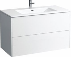 LAUFEN PRO S-BASE BADMEUBEL 100 CM MET WASTAFEL-1 KRGT-2 LADEN SOFTCLOSE MAT WIT H8649622601041