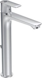 IDEAL STANDARD CONNECT AIR 1-GATS WASTAFELKRAAN VERHOOGD MET WASTE MET VASTE UITLOOP 5L/MIN. CHROOM A7025AA