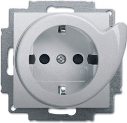ABB BUSCH JAEGER WANDCONTACTDOOS RA KV CENTRAALPLAAT UITWERP INBOUW PURE-RVS 2CKA002013A5419