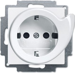 ABB BUSCH JAEGER WANDCONTACTDOOS RA KV CENTRAALPLAAT UITWERP INBOUW F-MATWIT 2CKA002013A5420