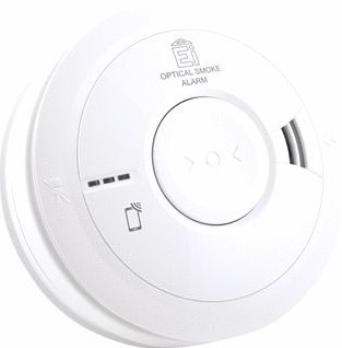 EI ROOKMELDER OPTISCH 230V 10-JAARS LITHIUM BACK-UP STOFCOMPENSATIE AUDIOLINK 220941