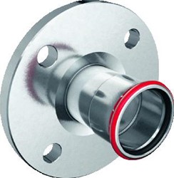 GEBERIT MAPRESS VASTE OVERGANGSFLENS RECHT 1-DELIG PN10/16 C-STAAL MET CIIR AFDICHTRING 54MM (PERSMOF) 23758