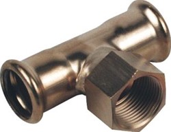 VSH XPRESS CUNIFER KOPER-NIKKEL T-STUK 22 X 1-2-X 22MM PERS X BINNENDRAAD X PERS 7502319