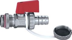 CALEFFI VUL-EN AFTAPKRAAN 1/2 MESSING VERCHROOMD DE538410