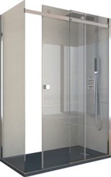 KINEDO KINESTYLE DOUCHEWAND RECHTHOEK IN HOEK SCHUIFDEUR ANTI-KALK 2000 X 1200 X 900MM (HXLXB) 8MM GLAS HELDER PA1712CTNE