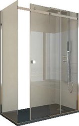 KINEDO KINESTYLE DOUCHEWAND RECHTHOEK IN HOEK SCHUIFDEUR ANTI-KALK 2000 X 1400 X 900MM (HXLXB) 8MM GLAS HELDER PA1714CTNE