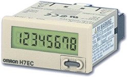 OMRON 48X24 MM IP66 LCD-8 CIJFERS OPTELLEND INCL. BATTERIJ NPN/PNP INGANG 30 HZ/1 KHZ SCHROEFAANSLUITING H7ECNVOMI