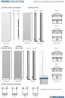 BRUGMAN CENTRIC VERTI LINE PANEELRADIATOR TYPE22 1800X800 VERKEERSWIT RAL9016 INCL-MONTAGESETE 1344242218080-2