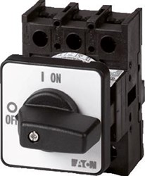 EATON AAN-UIT-SCHAKELAAR 3-POLIG + N 25 A NOOD-UIT-FUNCTIE INBOUW 002425