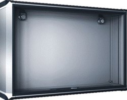 RITTAL OPTIPANEL BEDIENINGSBEHUIZING DRAAGARMSLUITING 120X65MM SLOT 2X 3MM DUBBELBAARD FRONTPLAAT BXH 520X400MM IP65/NEMA12  6380400