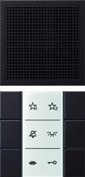 JUNG AUDIO BINNENSTATION MODULAIR LS ALU-DARK SIAIAL6D