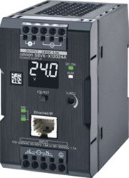 OMRON BOEKTYPE-VOEDING 120 W 24 VDC 5 A DIN-RAILMONTAGE PUSH-IN-AANSLUITING MET COATING ETHERNET IP / MODBUS TCP-COMPATIBEL S8VKX12024EIP