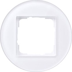 GIRA AFDEKR 1V STUDIO GLAS-WIT 0211130