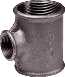 NEFIT INDUSTRIAL NR.130 T-STUK 90° MET 3 X BINNENDRAAD 1X1/2X1/2 ZWART 9171300533