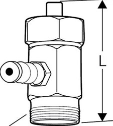 TA DTA-V 1/4INCH MEETNIPP 90 MM 52 179-601