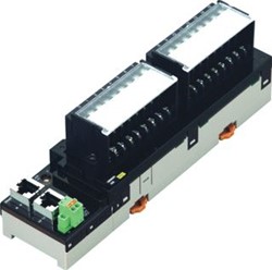 OMRON ETHERCAT I/O TERMINAL 8 IN EN 8 UIT TRANSISTOR PNP 24 VDC 0,5 A 3-DRAADS UITVOERING SCHROEFAANSLUITING GXMD1622