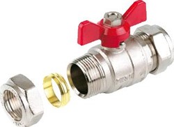 COMAP CV KOGELKRAAN 15MM KNEL VLINDERKNOP 672615B