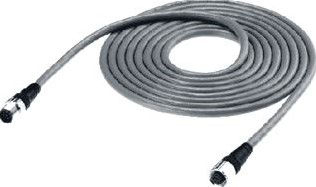 OMRON AANSLUITKABEL F39-JG5B-D PVC 8X0,38MM2 ZWART 5MTR 8-POLIG M12 MALE / M12 FEMALE IP67 F39JG5BD