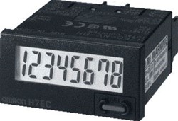 OMRON 48X24 MM IP66 LCD-8 CIJFERS ZWART OPTELLEND INCL. BATTERIJ VAC/VDC INGANG TOT 20 HZ SCHROEFAANSLUITING H7ECNFVBOMI