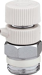 CALEFFI HANDB.ONTLUCHTER 3/8BU RICHTBARE AFTAP VERCHROOMD