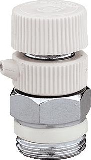 CALEFFI HANDB.ONTLUCHTER 3/8BU RICHTBARE AFTAP VERCHROOMD 505431