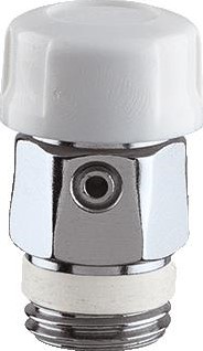 CALEFFI HANDB.ONTLUCHTER 1/8BU KUNSTSTOF HANDWIEL,VERCHROOMD 505511